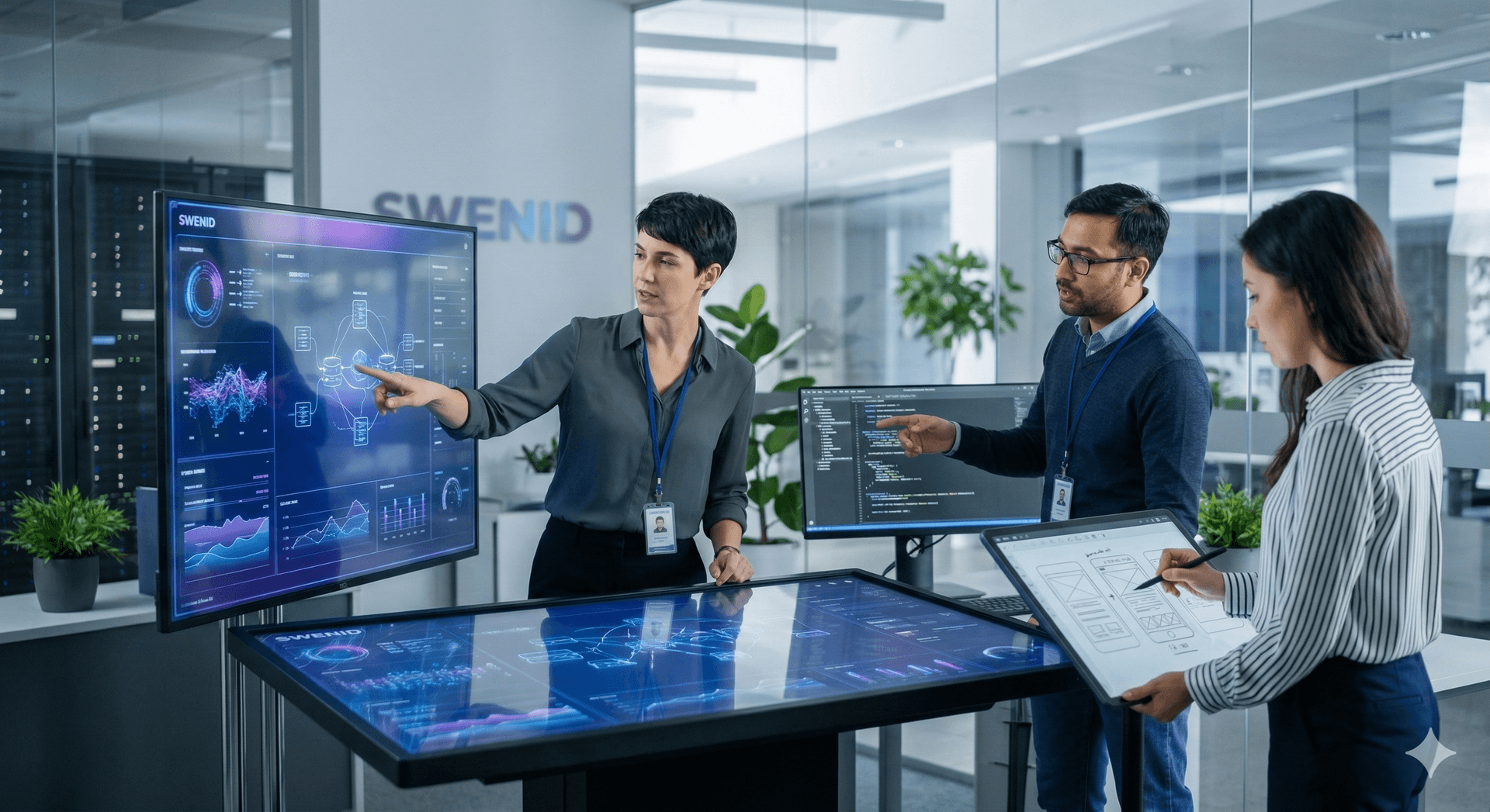 Our team collaborating